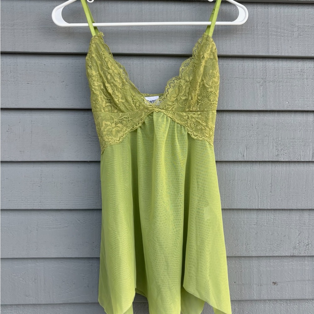 Princess Polly Spring Green Lace Chemise